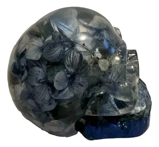 [3441672] Abyssal Blossoms Resin Skull