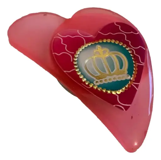 [7167263] Pink Heart with Crown Phone Pop  