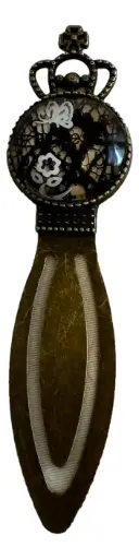 [232135] Pretty Round-faced Bronze Bookmark
