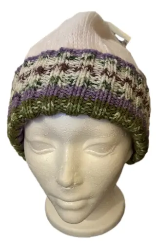 Hand-knitted Ribbed Toque