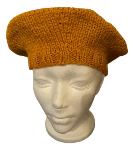 Hand-knitted Beret Hat 