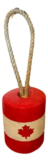 [8857] Hand-painted Canada Flag Net Buoy