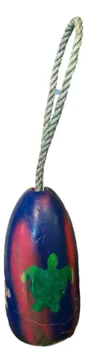 [8859] Hand-painted Turtle Buoy