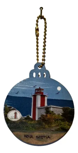 [15503] Wooden Ball Point Prim Key Chain