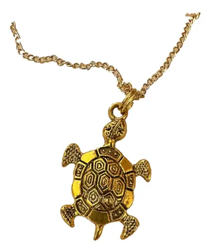 [101093] Gold Tone Sea Turtle 20" Chain