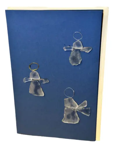 [11722] Sea Glass Angels (3) Christmas Card
