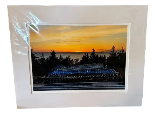 [103008] Lobster Traps - Hand-matted Photograph 11" x 14"