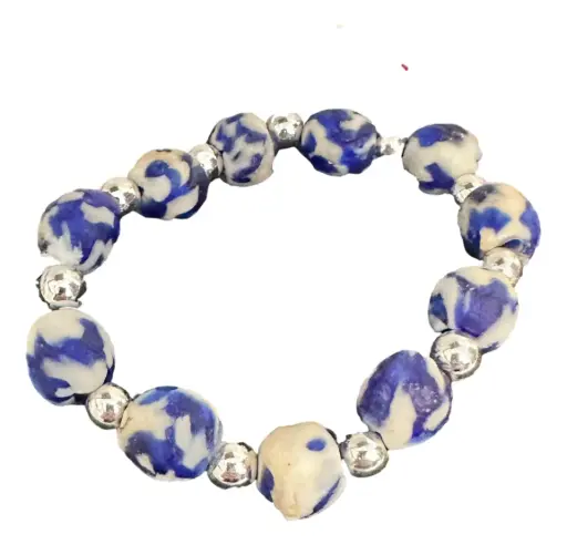 [160] Canadian Lapis (Sodalite) Beaded Bracelet