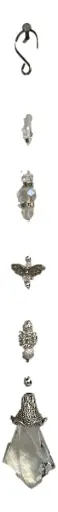 [157] Glass Teardrop Sun Catcher with Butterfly
