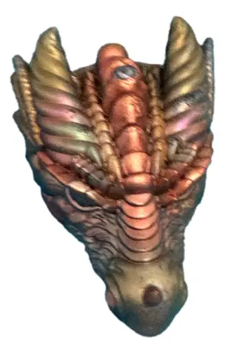 [14183] CopperCress Dragon Head - Resin Dragon Head 