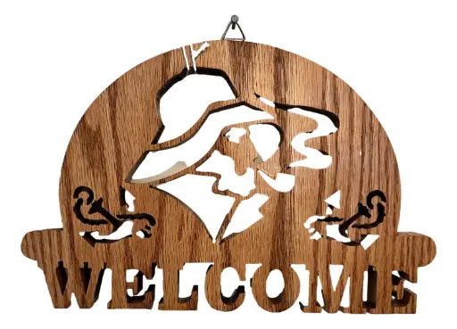 [11902] Red Oak Welcome Sign Plaque