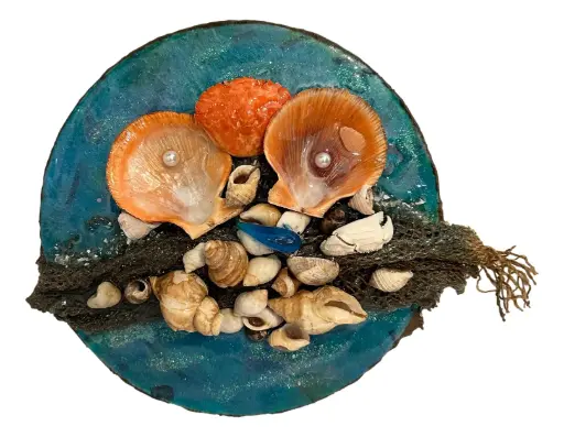[7207072] Tide Pool Paradise Resin Ocean Art