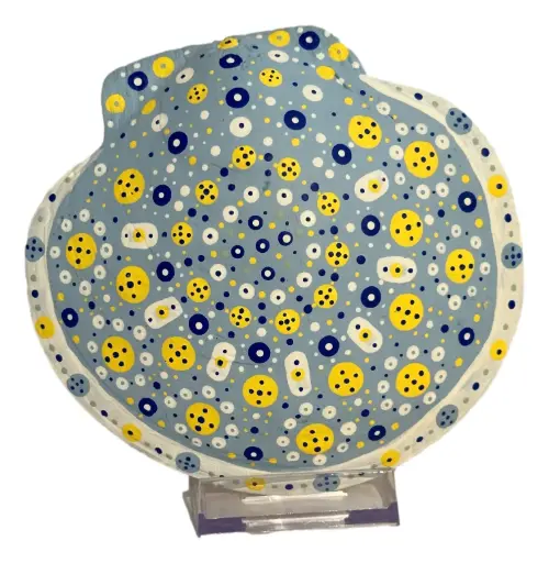 [71312] Hand Painted Scallop Shell