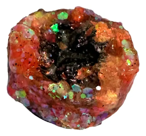 [7167235] Orange & Black Geode Phone Pop  