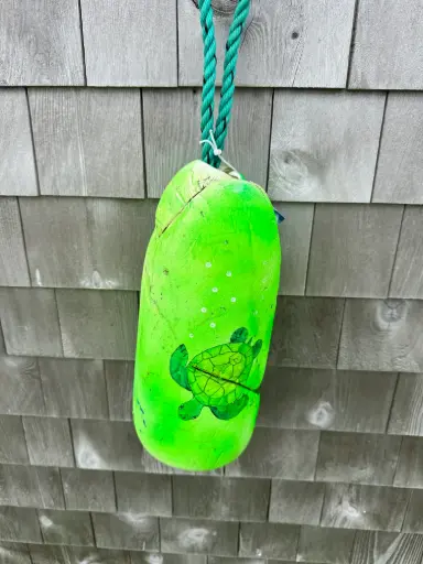 [8871] Hand-painted Turtle Buoy 