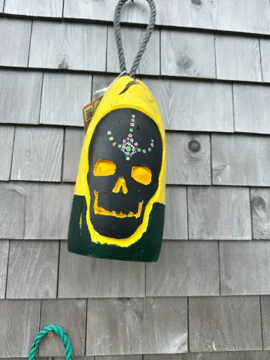 [8875] Hand-painted Painted Skull Buoy