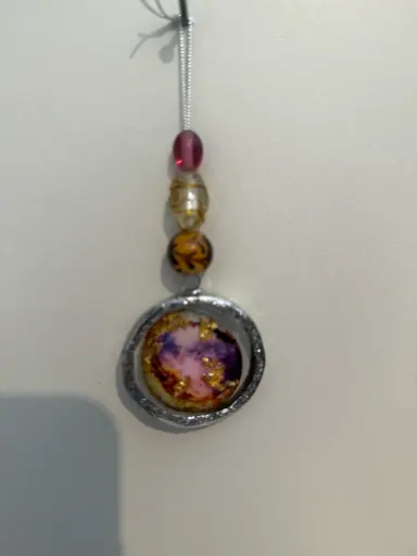 [1913122] Beaded Resin Dangle